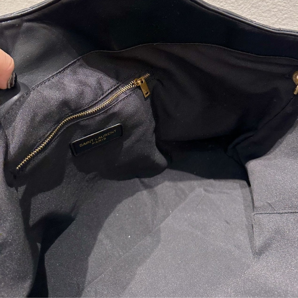 Saint Laurent Icare Maxi Shopping Bag Black 40cm