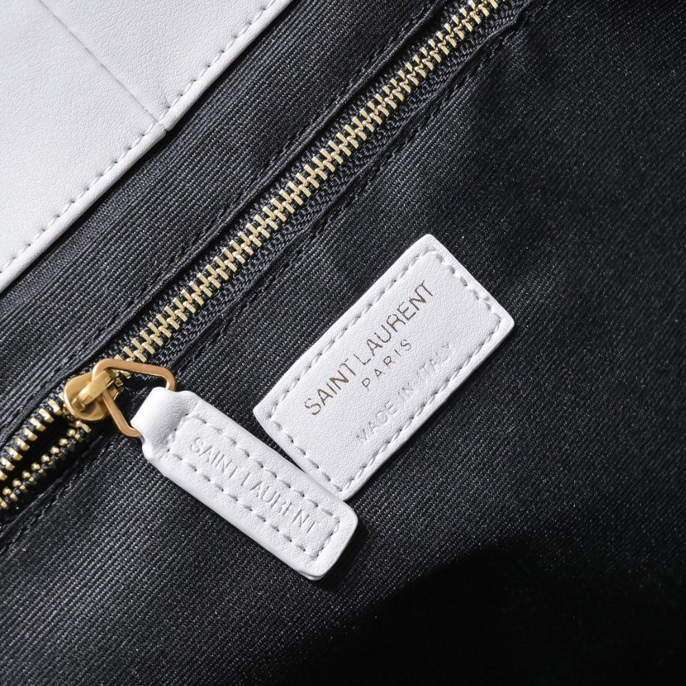 Saint Laurent Icare Maxi Shopping Bag White 50Cm
