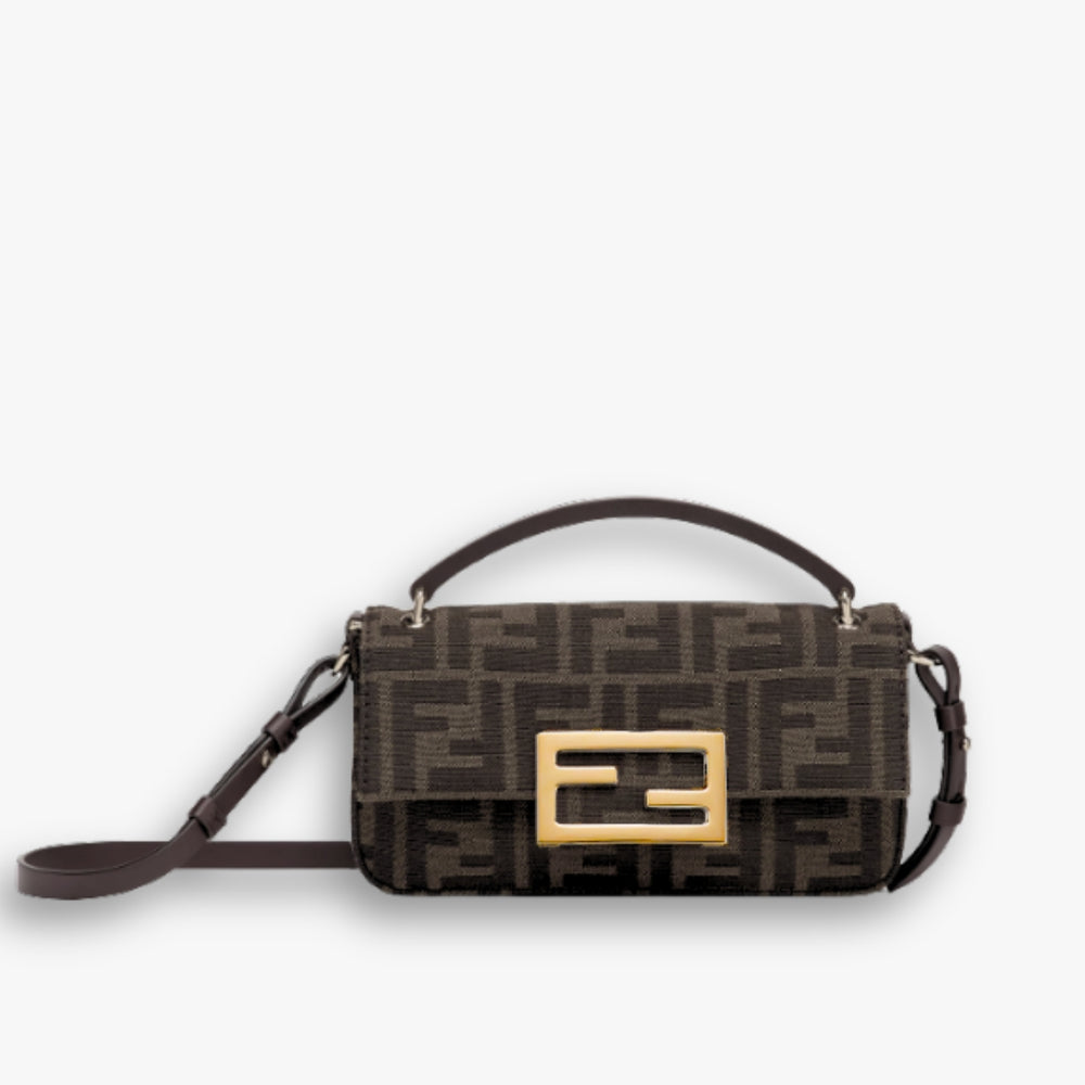 Fendi Baguette Phone Pouch Bag Brown 19Cm 7AS142AP9LF19TA