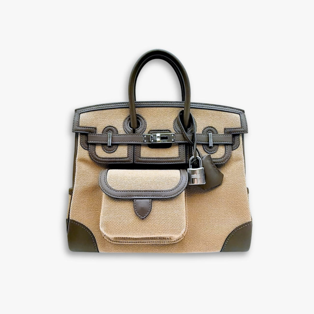 Hermes Birkin Cargo Mousse And Ecorce Toile 25Cm